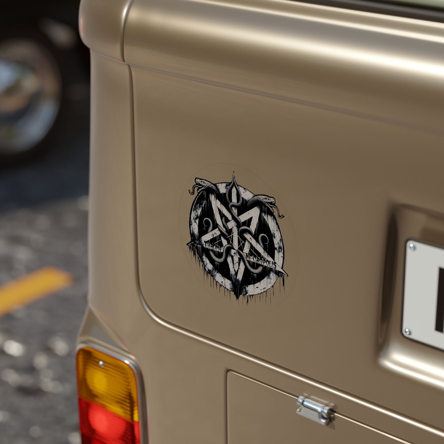 Snake Pentagram - Transparent Sticker