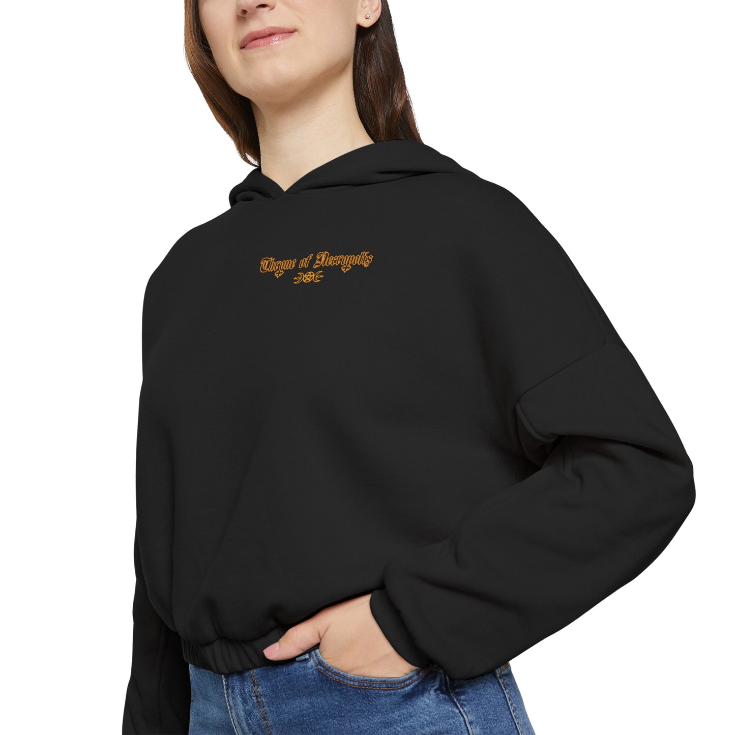 Dark Moon Goddess - Cinched Bottom Hoodie