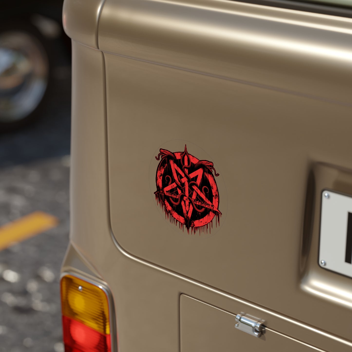 Snake Pentagram - Transparent Sticker