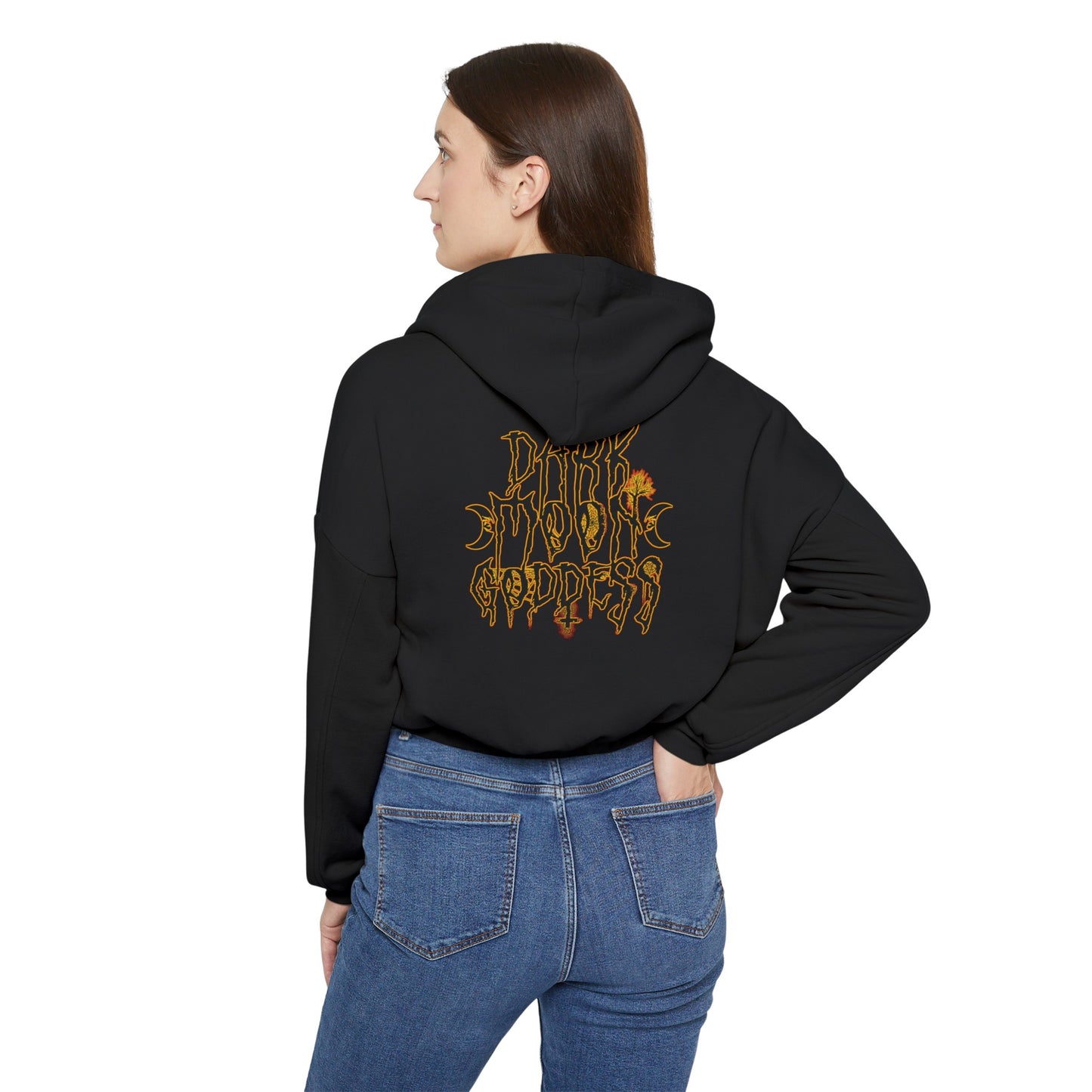 Dark Moon Goddess - Cinched Bottom Hoodie