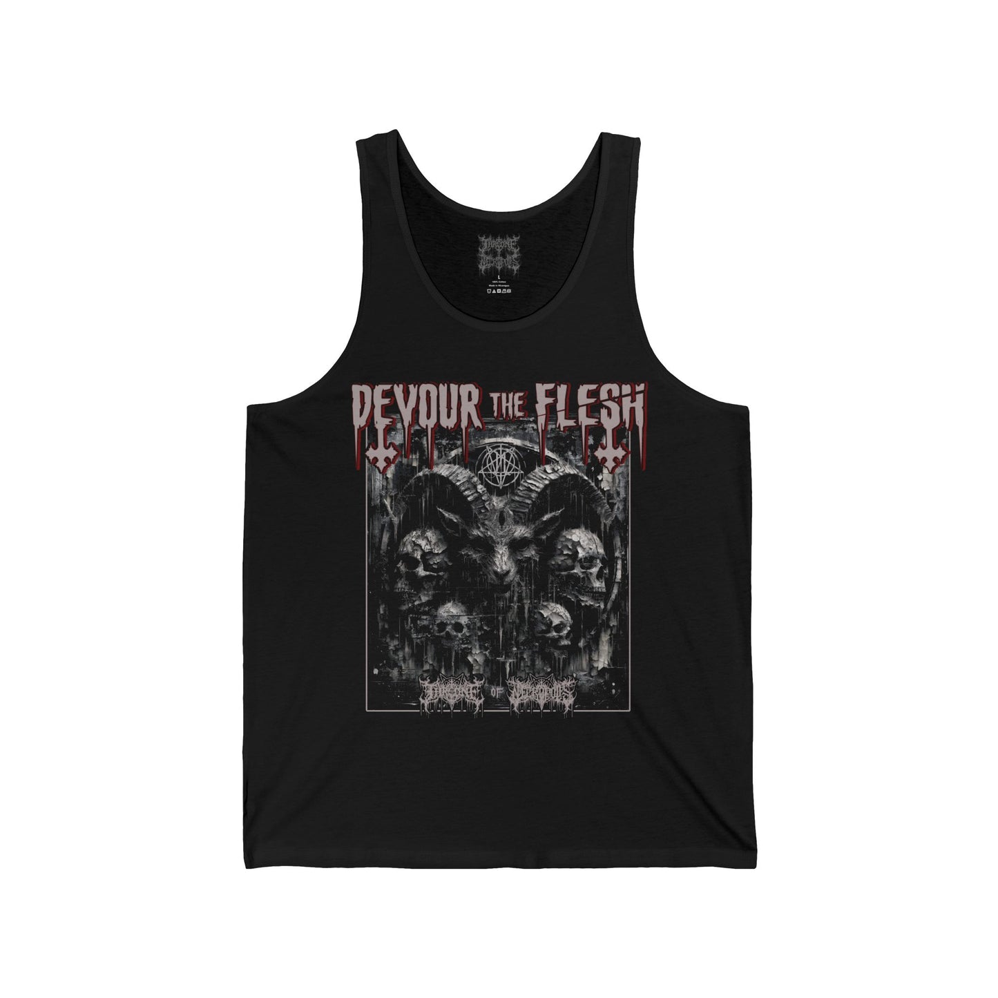 Devour the Flesh (Black Soul Window) - Mens Jersey Tank