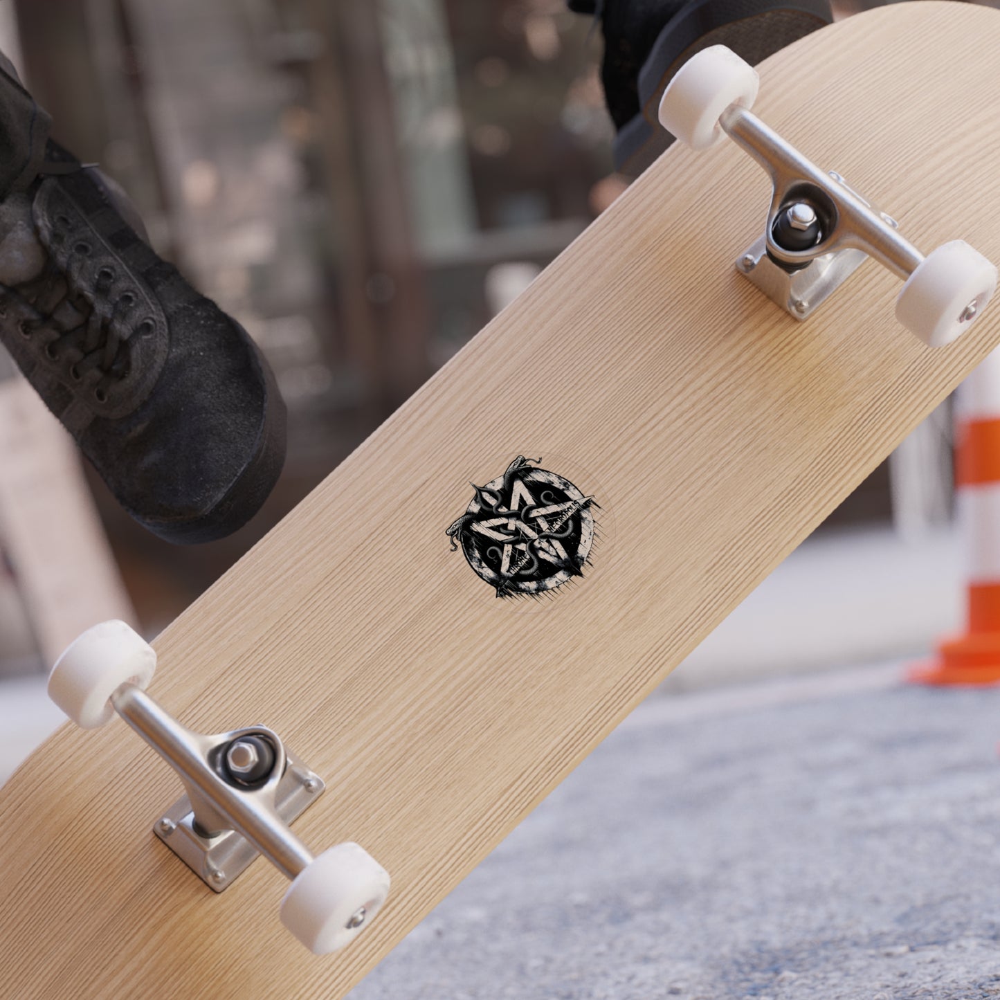 Snake Pentagram - Transparent Sticker