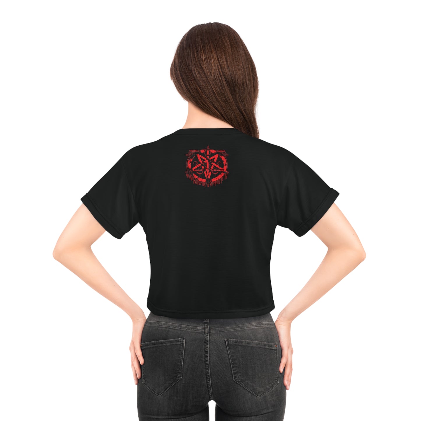 Satans Child (Red) - Crop Tee