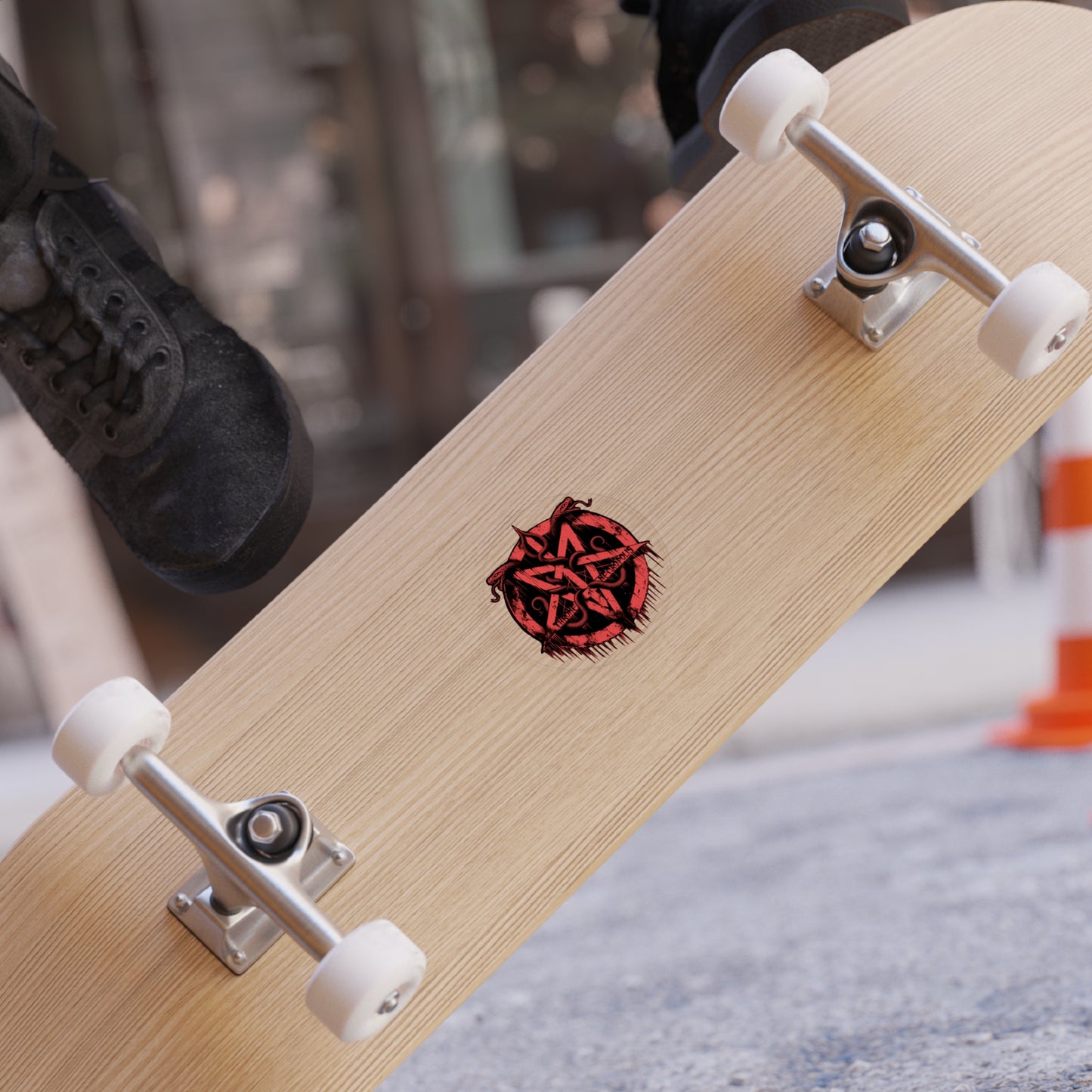 Snake Pentagram - Transparent Sticker