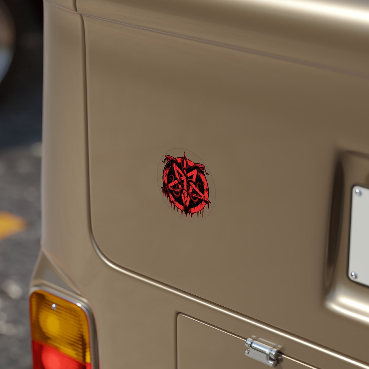 Snake Pentagram - Transparent Sticker