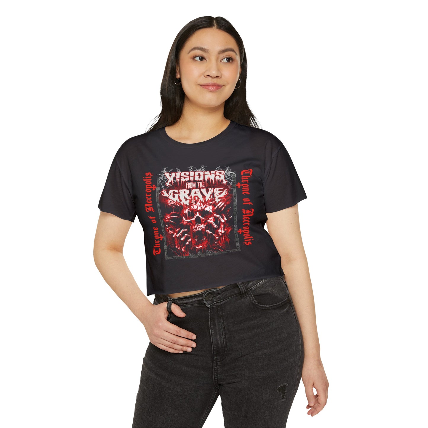Vision from the Grave Blood Bath - Festival Crop Tee