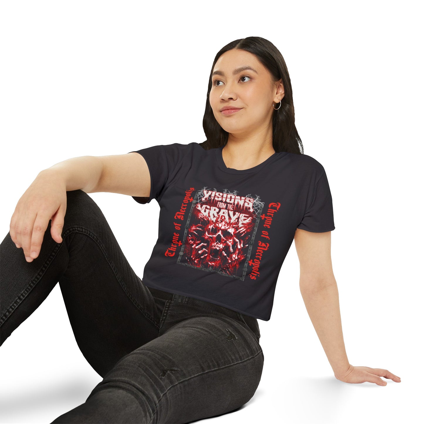 Vision from the Grave Blood Bath - Festival Crop Tee