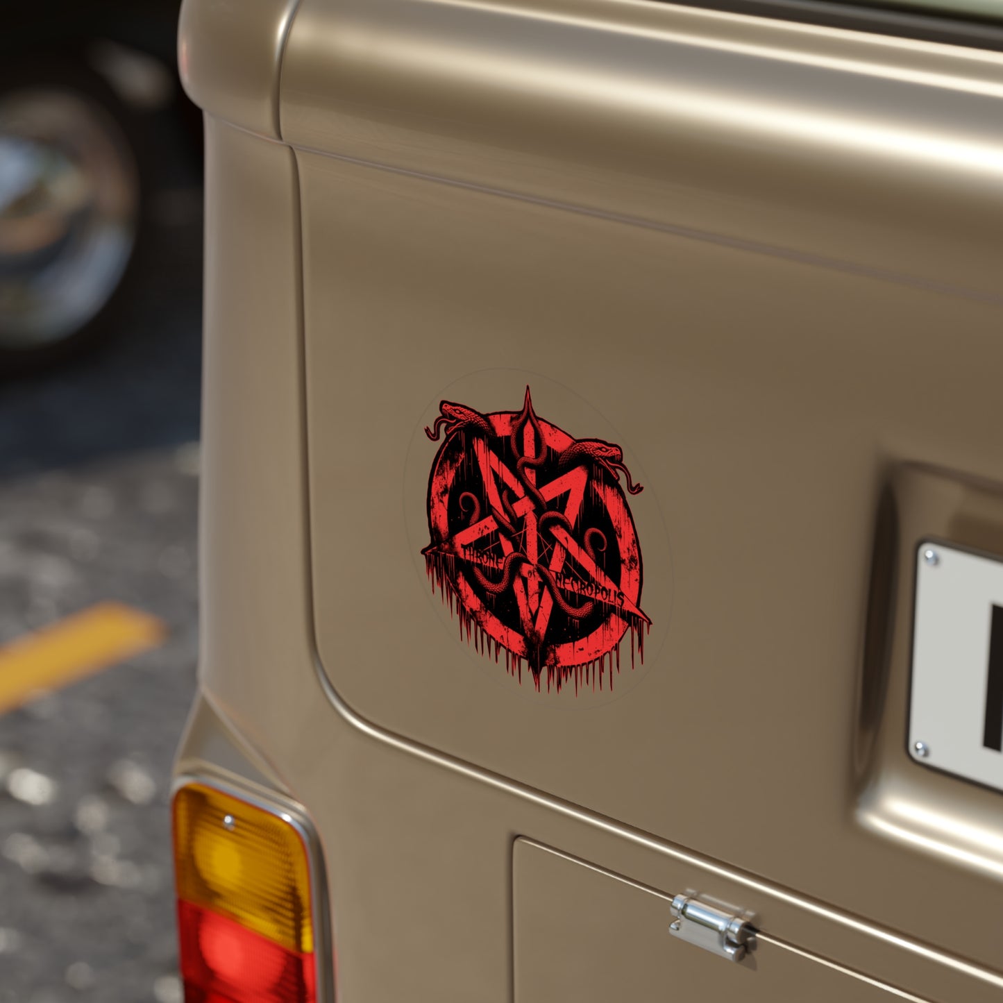Snake Pentagram - Transparent Sticker