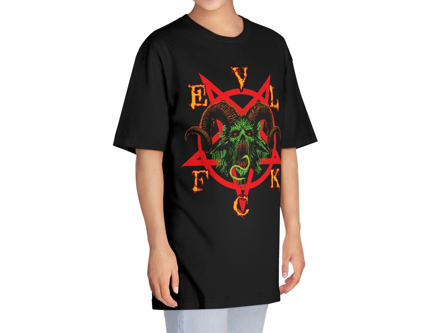 EVL FCK - Boxy Crewneck Tee