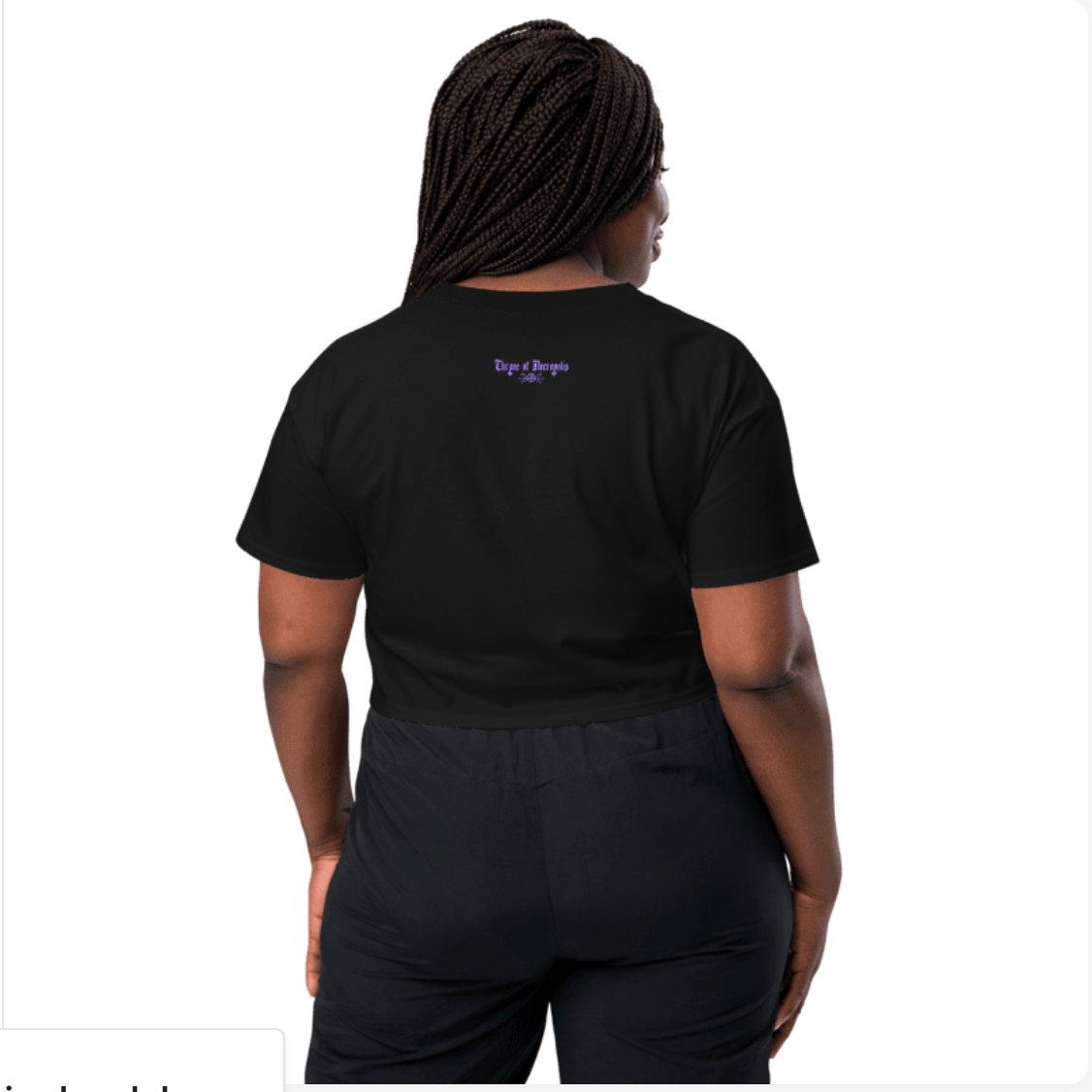 Dark Moon Goddess - Loose Fit Crop Tee
