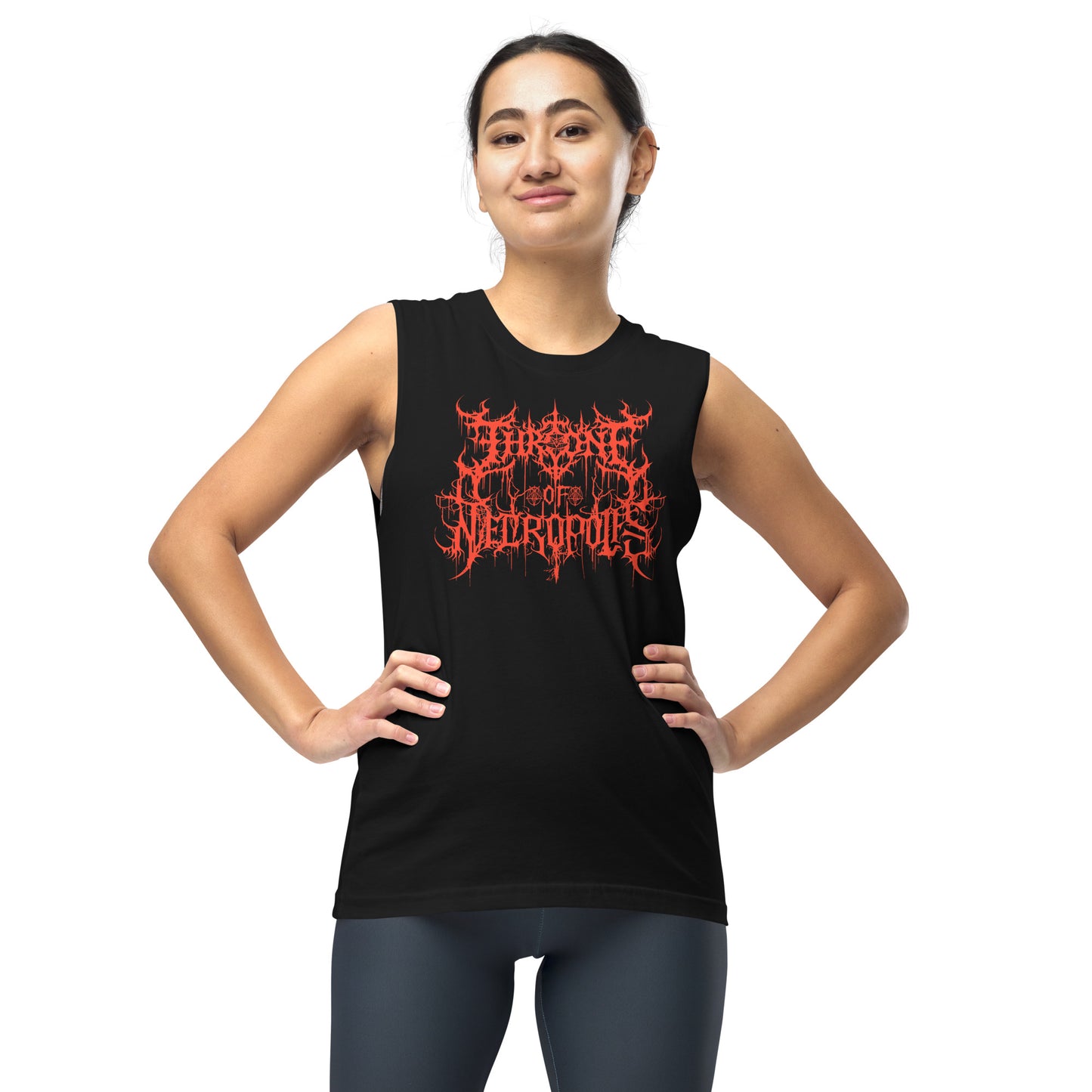 Throne of Necropolis Red Logo - Muscle Shirt