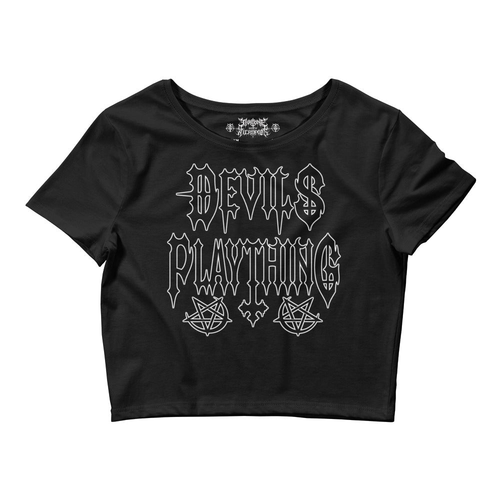 Devils Plaything - Womens Slim Fit Crop Tee