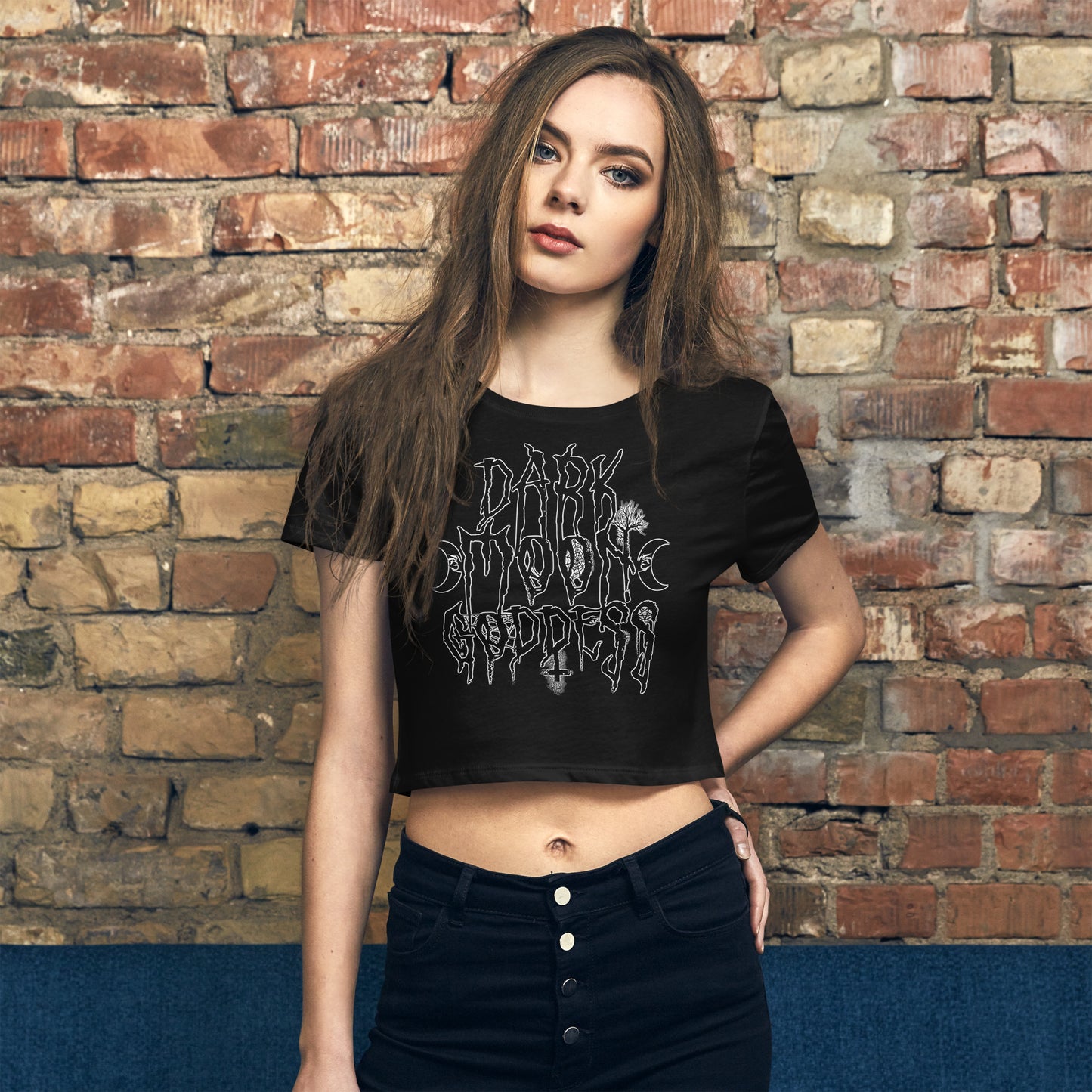 Dark Moon Goddess - Slim Fit Crop Tee
