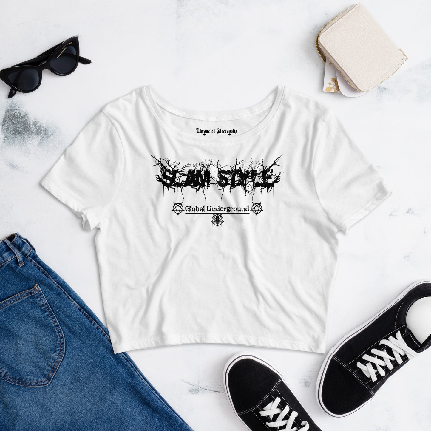 Slam Style - Slim Fit Crop Tee