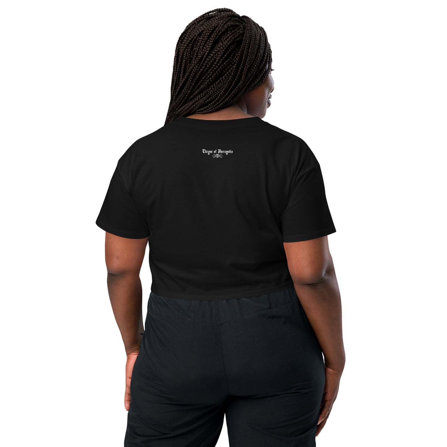 Dark Moon Goddess - Loose Fit Crop Tee