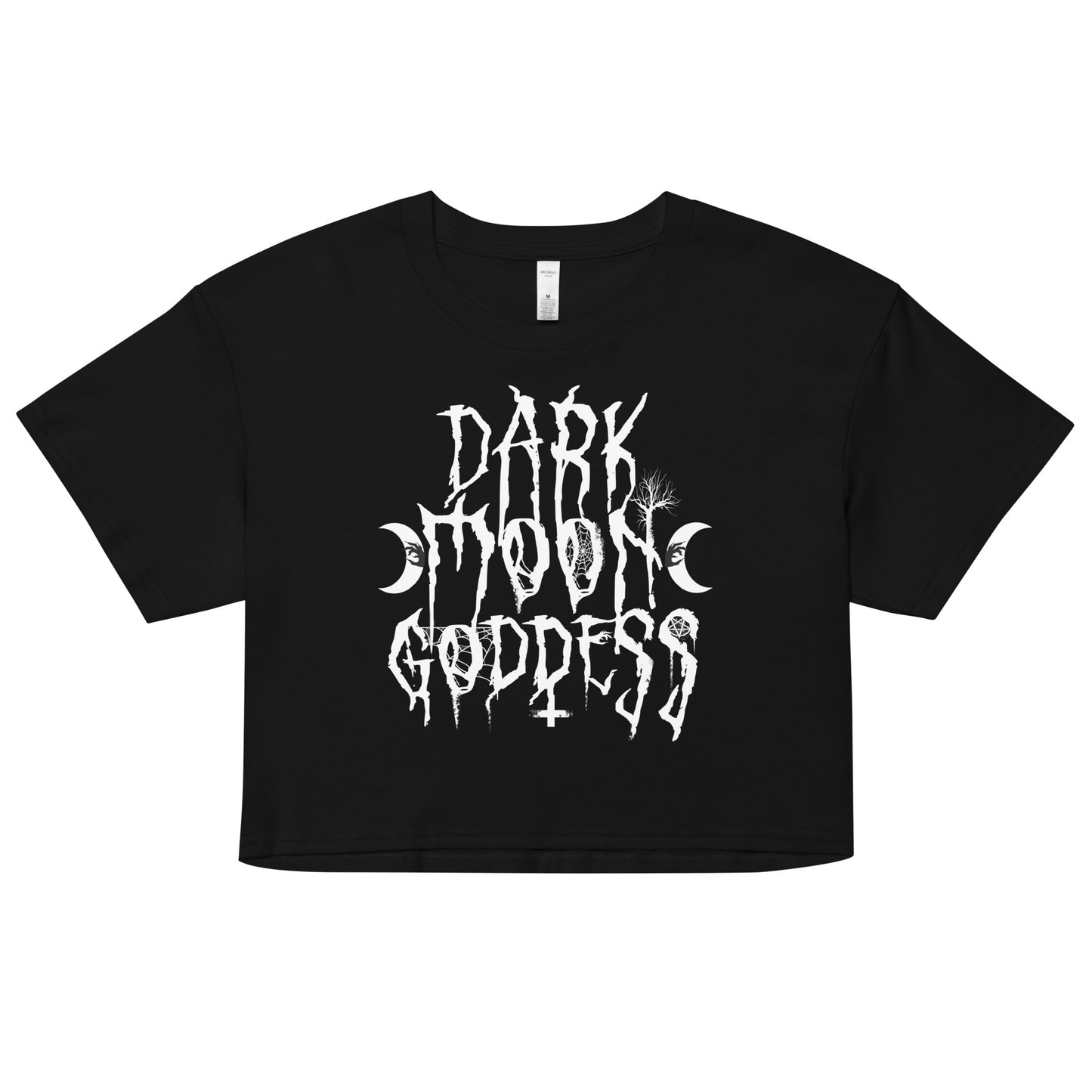 Dark Moon Goddess - Loose Fit Crop Tee