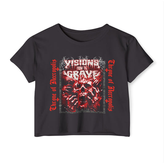 Vision from the Grave Blood Bath - Festival Crop Tee