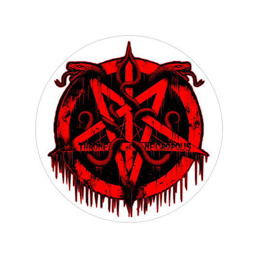 Snake Pentagram - Transparent Sticker