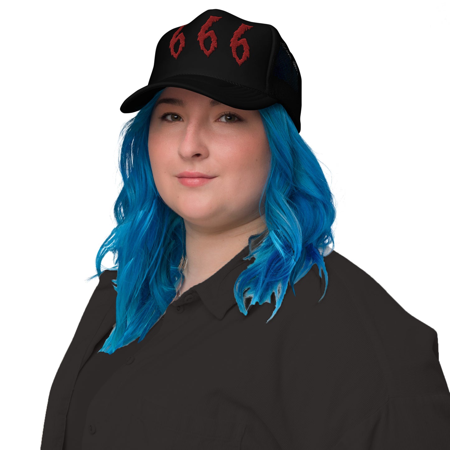 666 - Embroidered Foam trucker hat