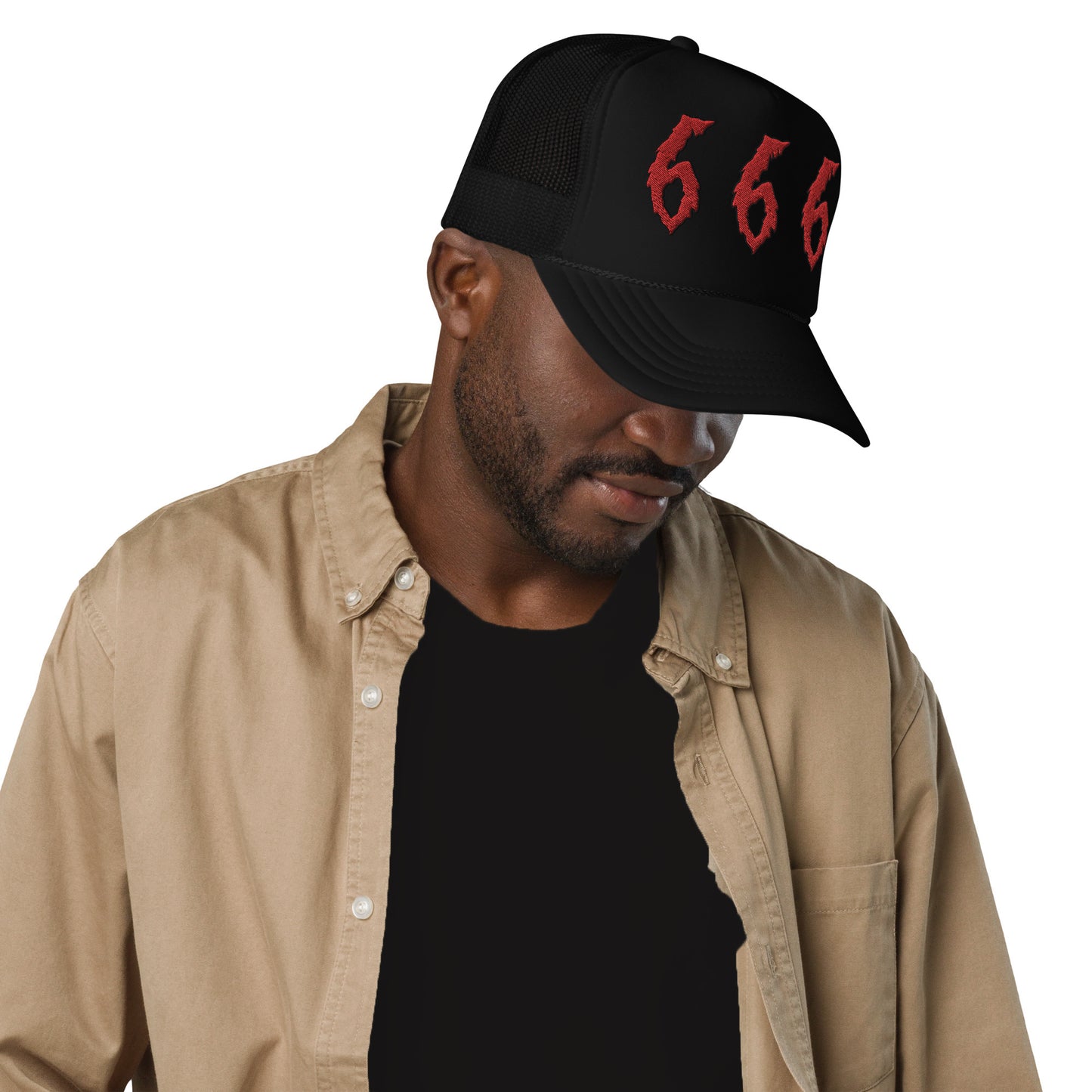 666 - Embroidered Foam trucker hat