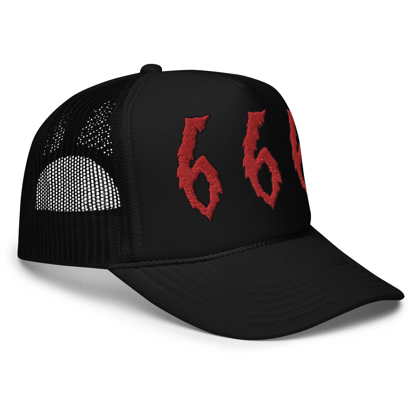 666 - Embroidered Foam trucker hat