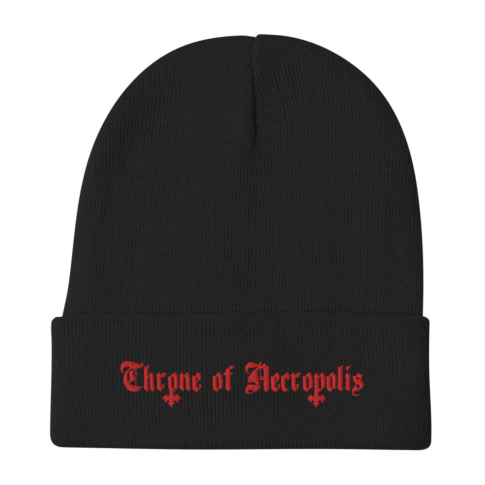 Throne of Necropolis Horizontal logo - Embroidered Beanie