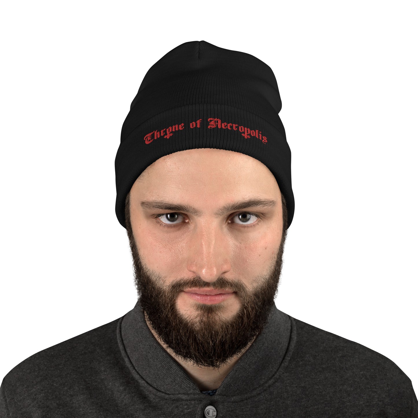 Throne of Necropolis Horizontal logo - Embroidered Beanie