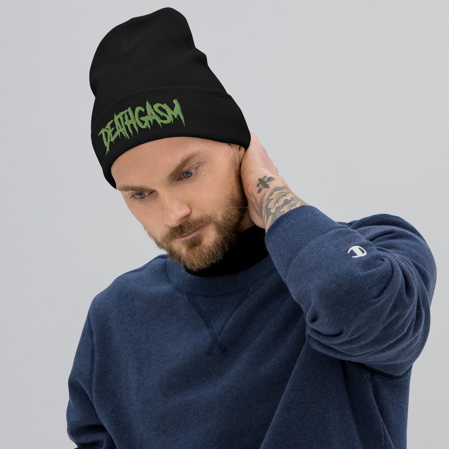 DEATHGASM - Green Embroidered Beanie