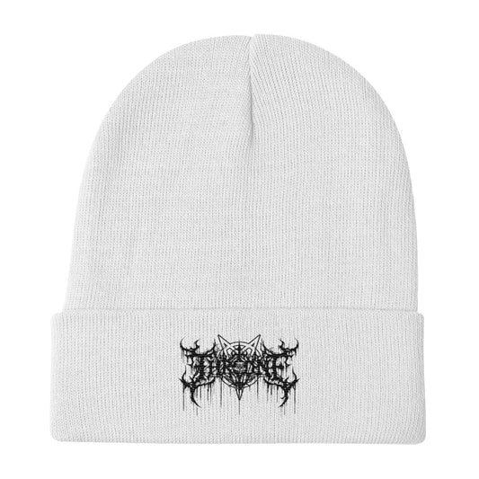 Throne - Black Embroidered Beanie