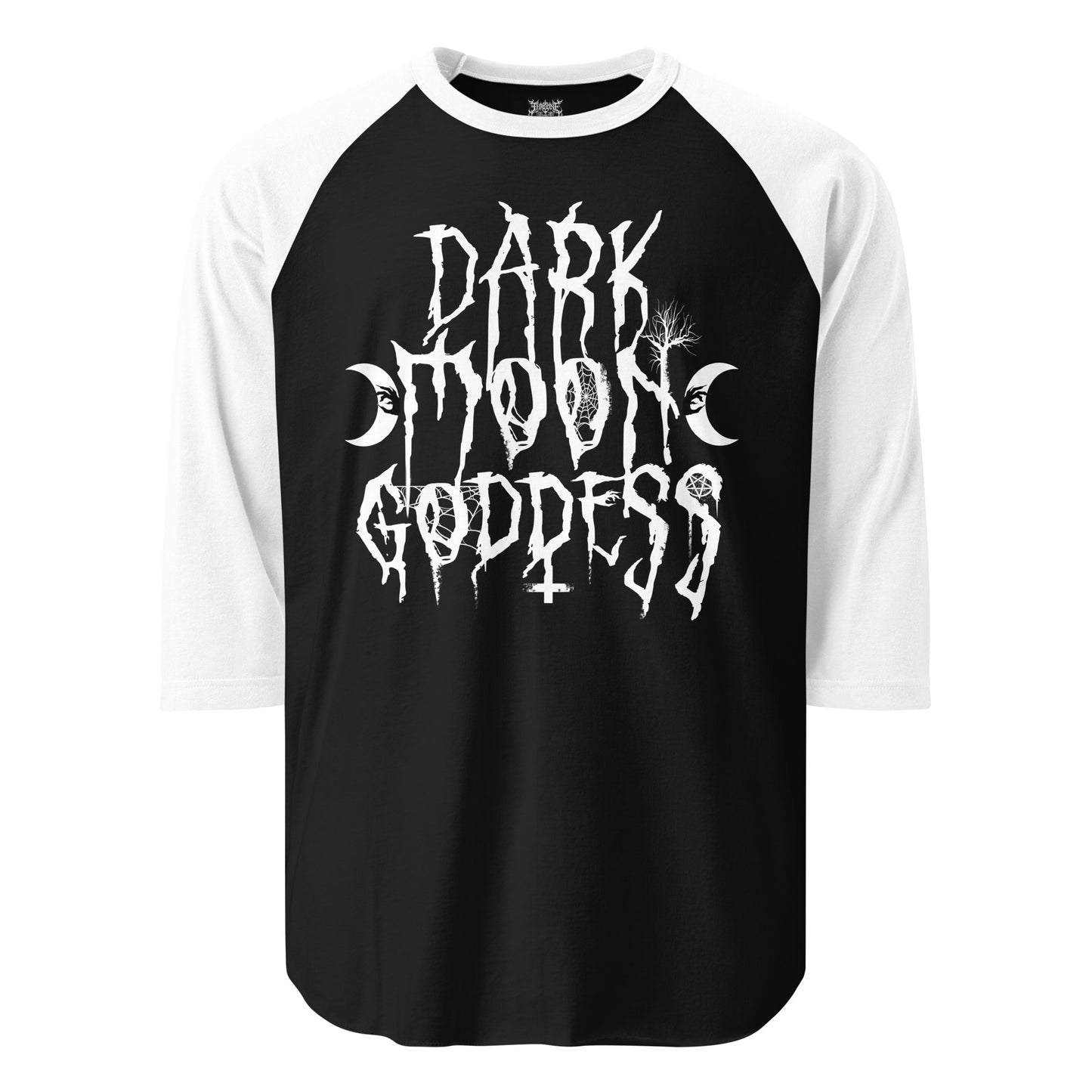 Dark Moon Goddess - 3/4 Sleeve Raglan Tee