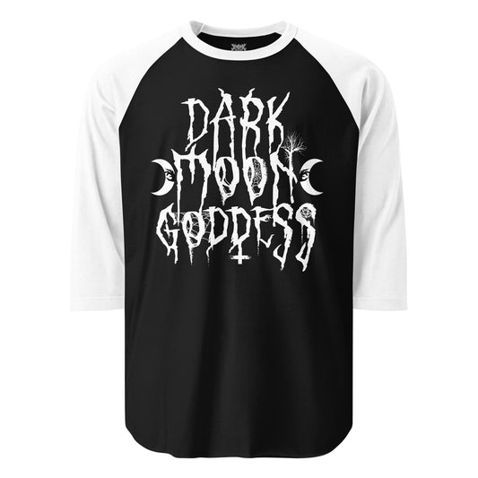 Dark Moon Goddess - 3/4 Sleeve Raglan Tee