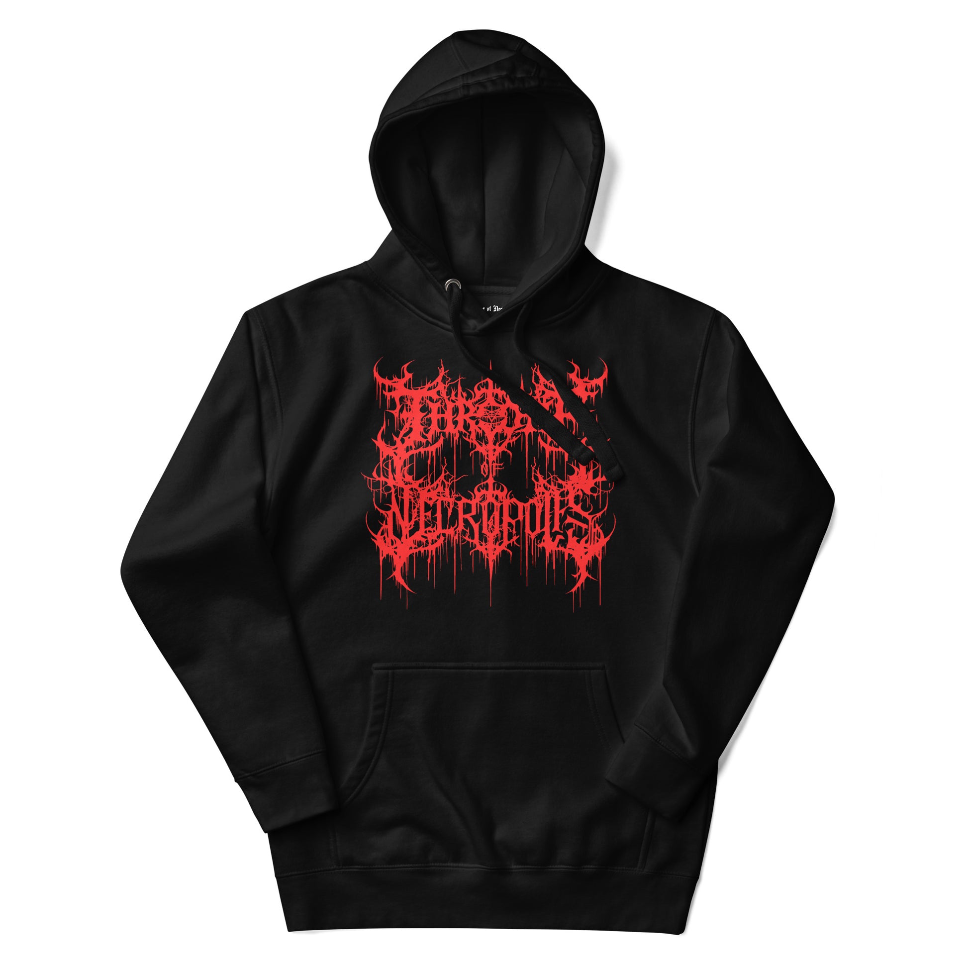 throne of necropolis hoodie goth hoodie death hoodie death metal hoodie alt hoodie alternative hoodie black Red logo blood red blackmetal black metal slam