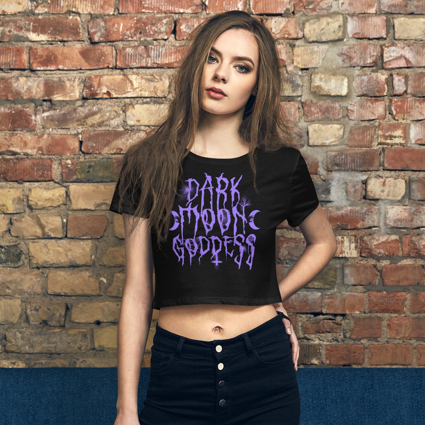 Dark Moon Goddess - Slim Fit Crop Tee