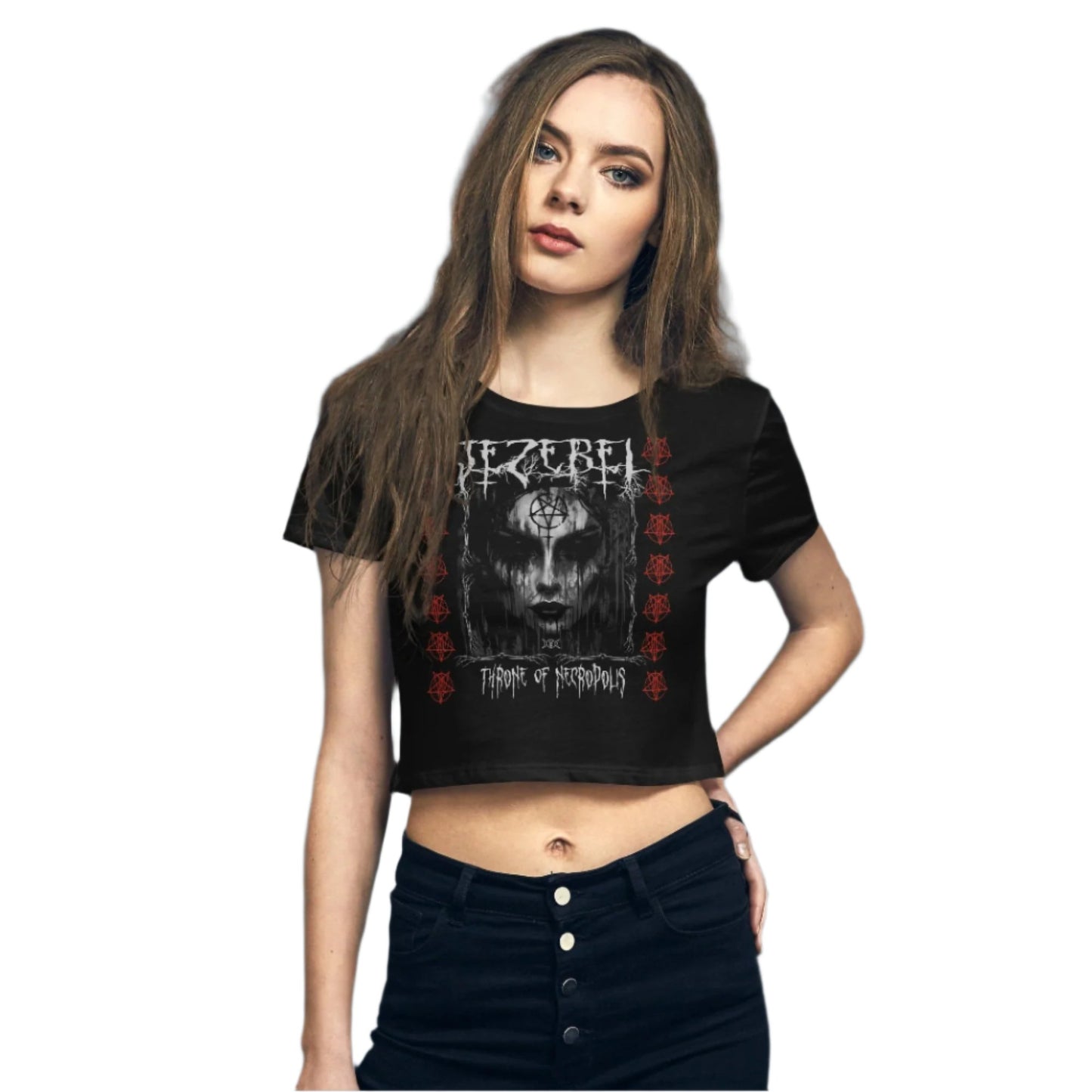 Jezebel - Womens Slim Fit Crop Tee