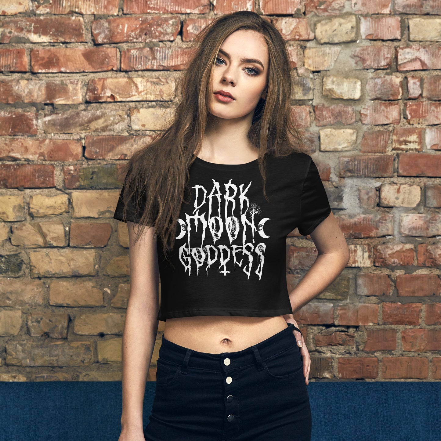 Dark Moon Goddess - Slim Fit Crop Tee