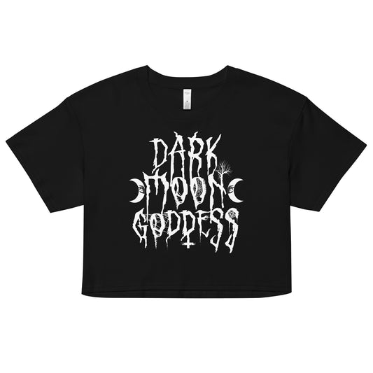 Dark Moon Goddess - Loose Fit Crop Tee