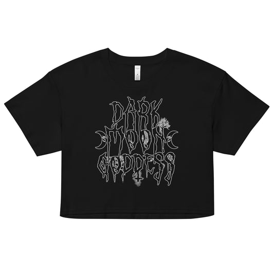 Dark Moon Goddess - Loose Fit Crop Tee